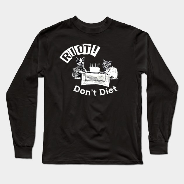 Rebel Cat Feminists Long Sleeve T-Shirt by Jigsaw Youth